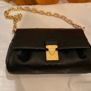 Louis Vuitton favorite Monogram Empreinte Noir Black Bag